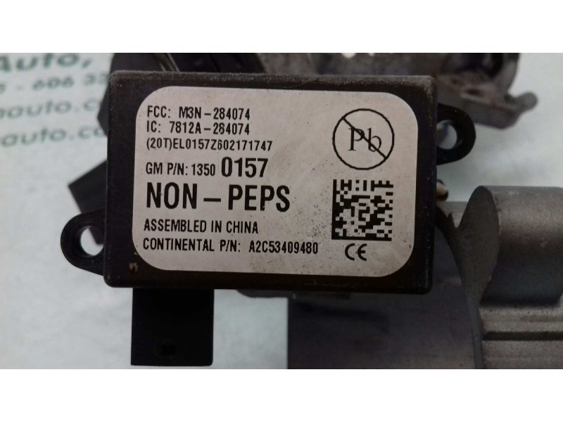 Recambio de conmutador de arranque para opel astra j lim. enjoy referencia OEM IAM 20939745  CONTINENTAL