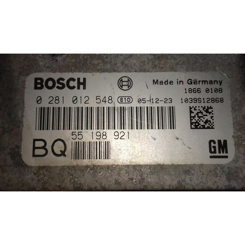 Recambio de centralita motor uce para opel astra h ber. cosmo referencia OEM IAM 0281012548 13216684PF KIT - BOSCH