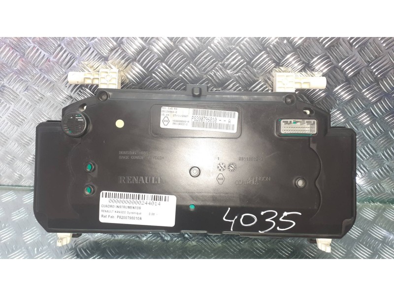 Recambio de cuadro instrumentos para renault kangoo dynamique referencia OEM IAM P8200796010A 8200796010A JOHNSON CONTROLS