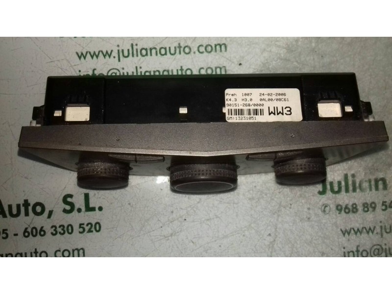 Recambio de mando climatizador para opel astra h ber. cosmo referencia OEM IAM 13231051 901512680000 
