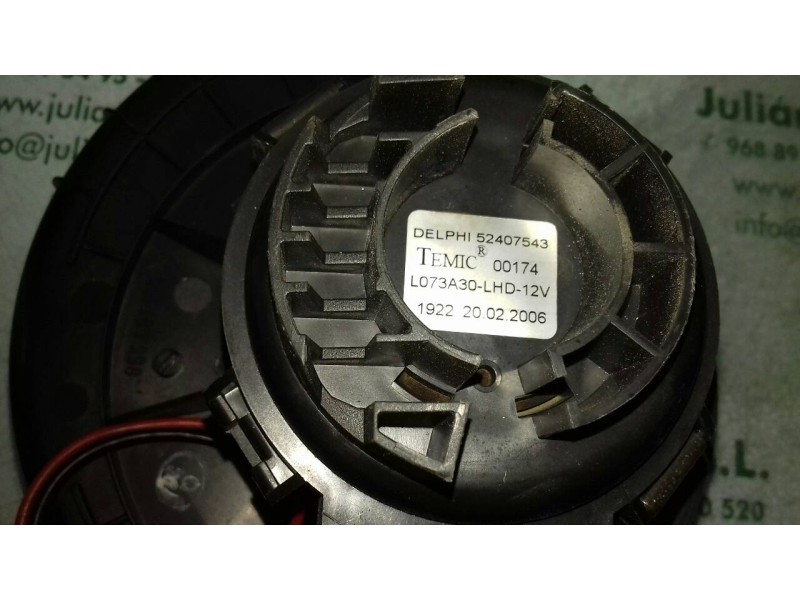 Recambio de ventilador calefaccion para opel astra h ber. cosmo referencia OEM IAM 881061492 52407543 L073A30