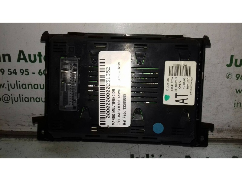 Recambio de mando multifuncion para opel astra h ber. cosmo referencia OEM IAM 13208089 281182205 565412769