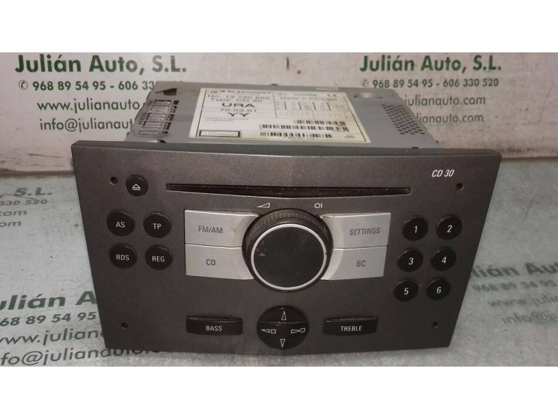 Recambio de sistema audio / radio cd para opel astra h ber. cosmo referencia OEM IAM 13190856 7644221310 13190856YY