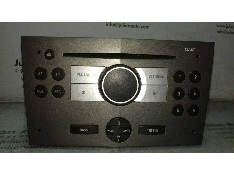 Recambio de sistema audio / radio cd para opel astra h ber. cosmo referencia OEM IAM 13190856 7644221310 13190856YY
