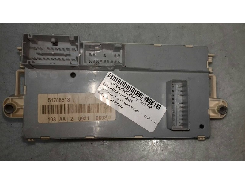 Recambio de caja reles / fusibles para fiat bravo (198) 1.9 active multijet referencia OEM IAM 51786513 198AA20921080307 