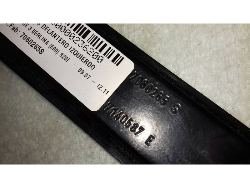 Recambio de elevalunas delantero izquierdo para bmw serie 3 berlina (e90) 320i referencia OEM IAM 7060265S 7140587E 