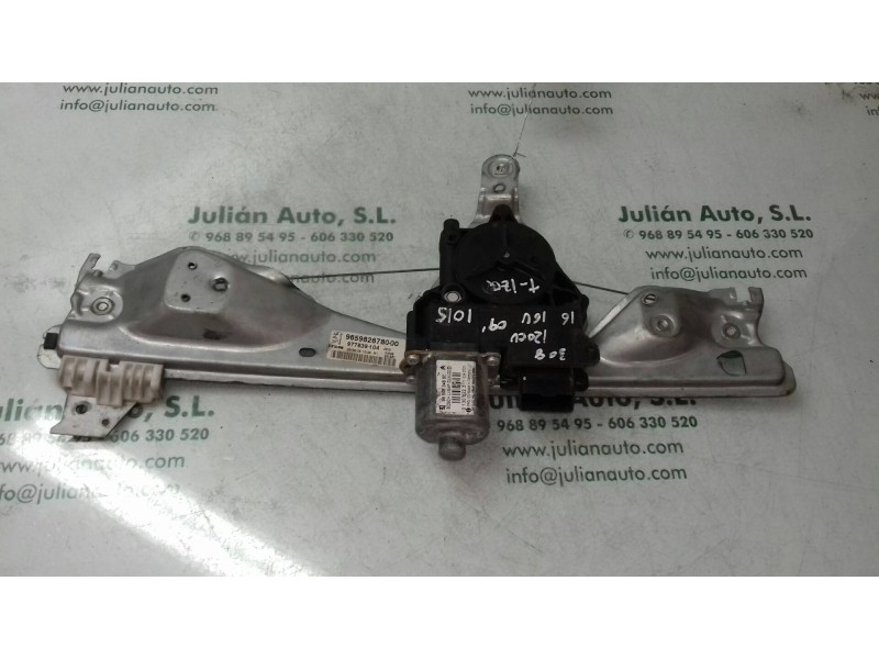 Recambio de elevalunas trasero izquierdo para peugeot 308 active referencia OEM IAM 9659826780 977939104 ELECTRICO