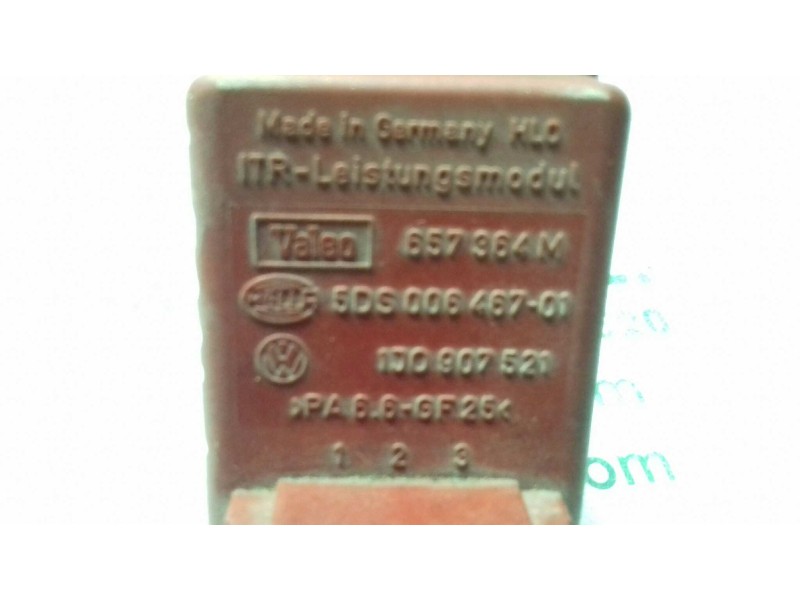 Recambio de resistencia calefaccion para seat leon (1m1) signo referencia OEM IAM 1J0907521 657364M 5DS00646701