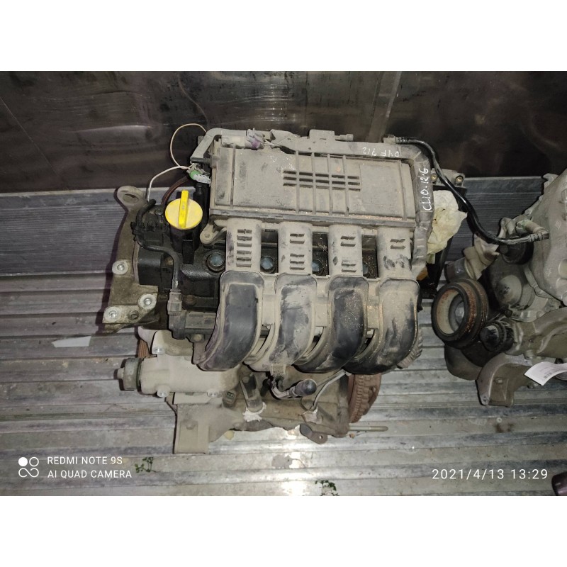 Recambio de motor completo para renault clio ii fase ii (b/cb0) authentique referencia OEM IAM D4F712  
