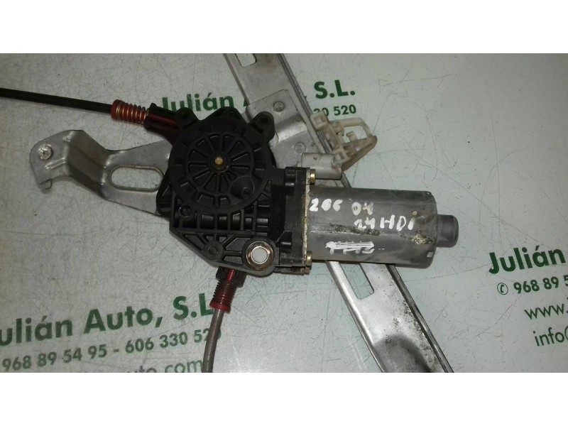 Recambio de elevalunas delantero derecho para peugeot 206 berlina look referencia OEM IAM 0134N4S 2 PINES ELECTRICO