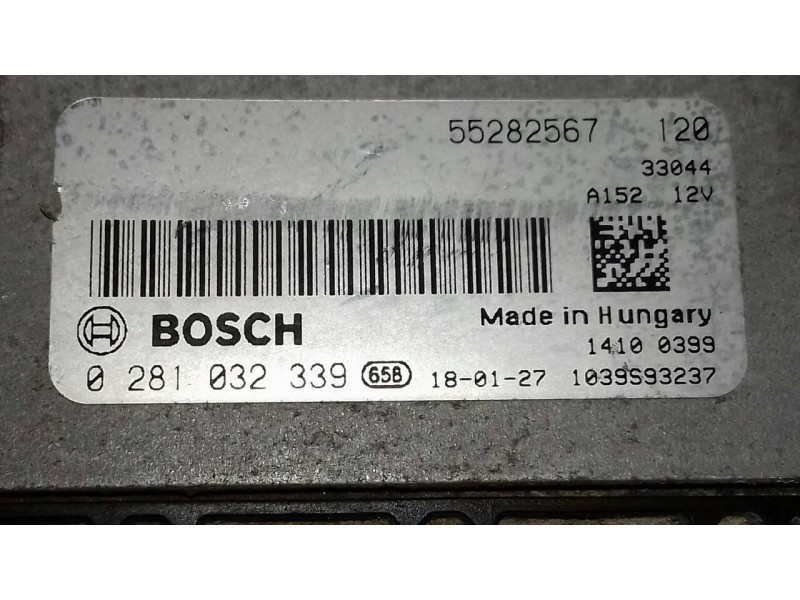 Recambio de centralita motor uce para fiat 500 l (330) s-design referencia OEM IAM 55282567 0281032339 BOSCH