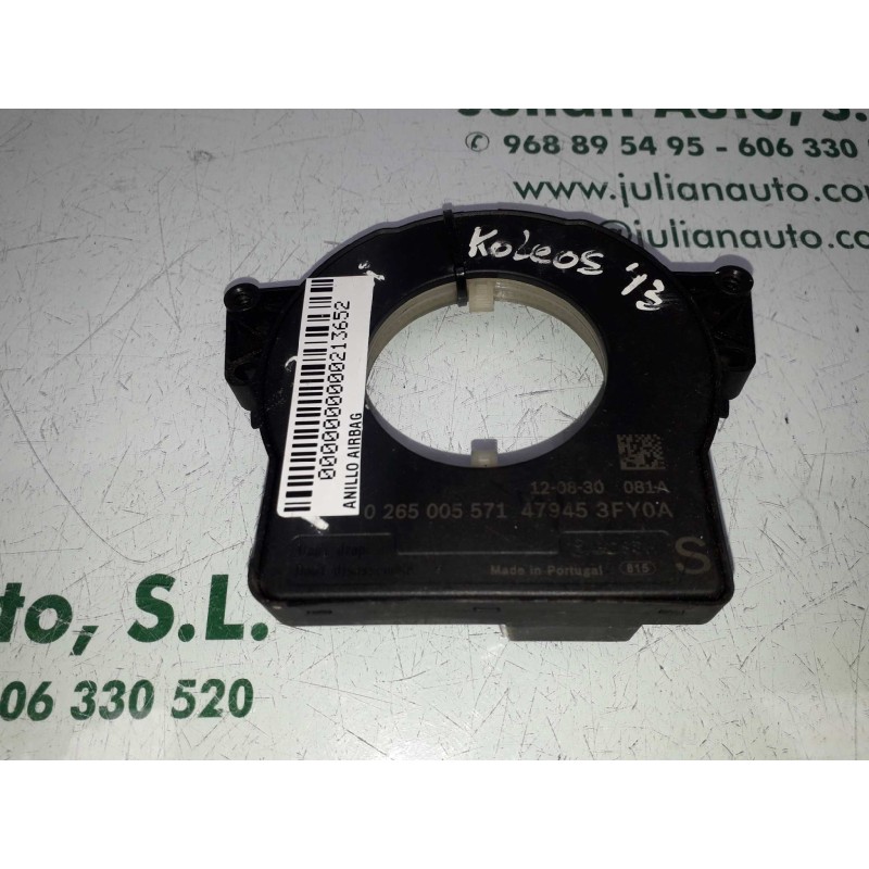 Recambio de anillo airbag para renault koleos dynamique referencia OEM IAM 0265005571 479453FY0A 