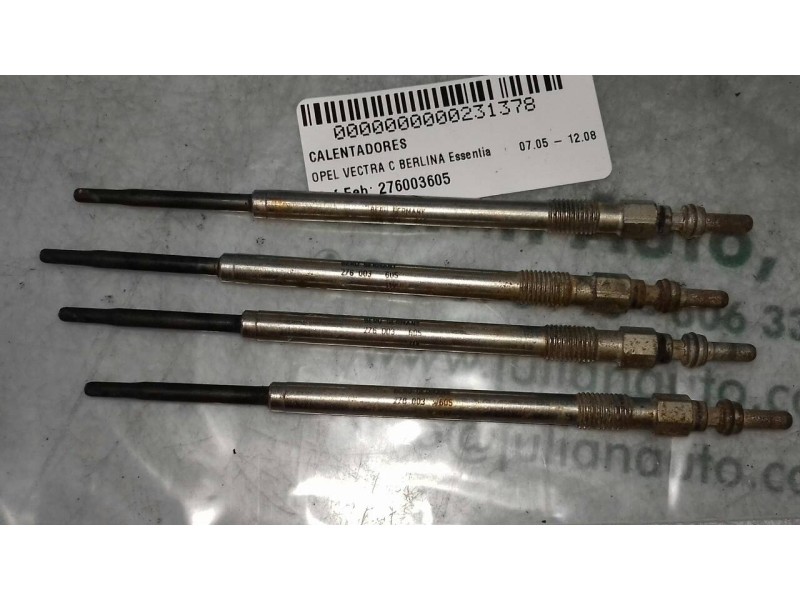 Recambio de calentadores para opel vectra c berlina essentia referencia OEM IAM 276003605 BERU GERMANY 11V