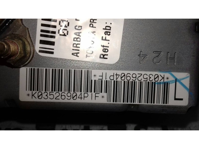 Recambio de airbag delantero derecho para toyota prius (nhw20) basis referencia OEM IAM K03526904P1F  DOS CONECTORES