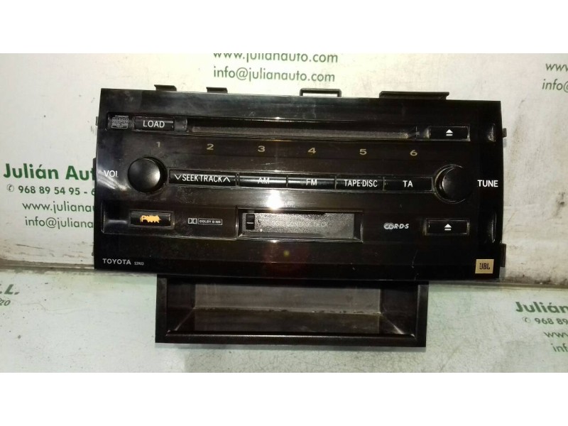 Recambio de sistema audio / radio cd para toyota prius (nhw20) basis referencia OEM IAM 8612047120 CQES0370A 