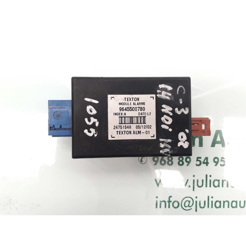 Recambio de modulo electronico para citroen c3 1.4 hdi 16v exclusive referencia OEM IAM 9645500780 24751548 TEXTON