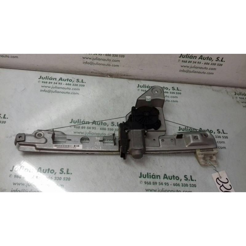 Recambio de elevalunas trasero derecho para renault megane ii berlina 5p dynamique referencia OEM IAM 190011781 6 PINES ELECTRIC