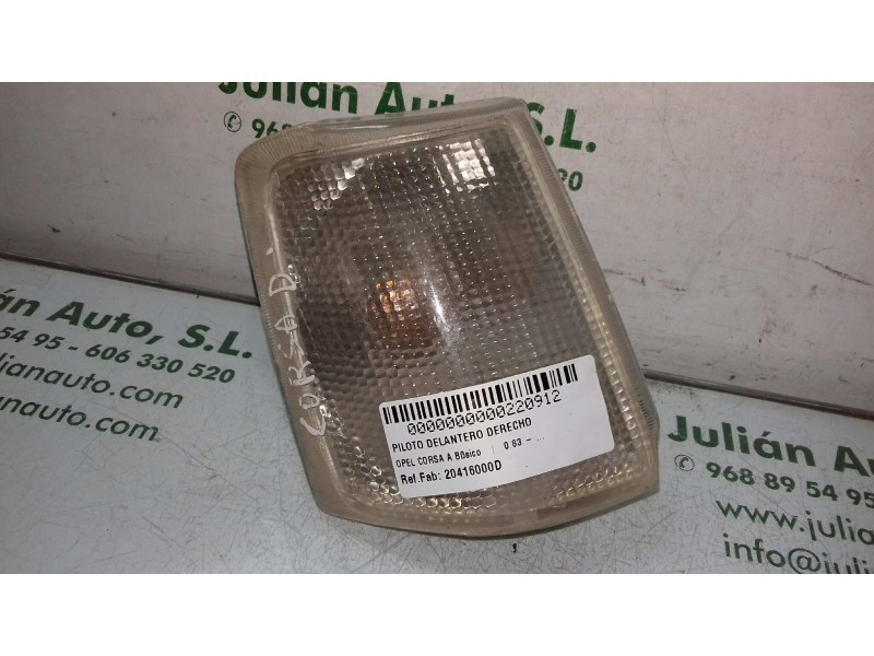 Recambio de piloto delantero derecho para opel corsa a básico referencia OEM IAM 20416000D 57507 