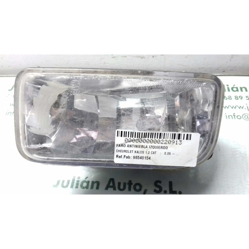 Recambio de faro antiniebla izquierdo para chevrolet kalos 1.2 cat referencia OEM IAM 96540154  2 PINES