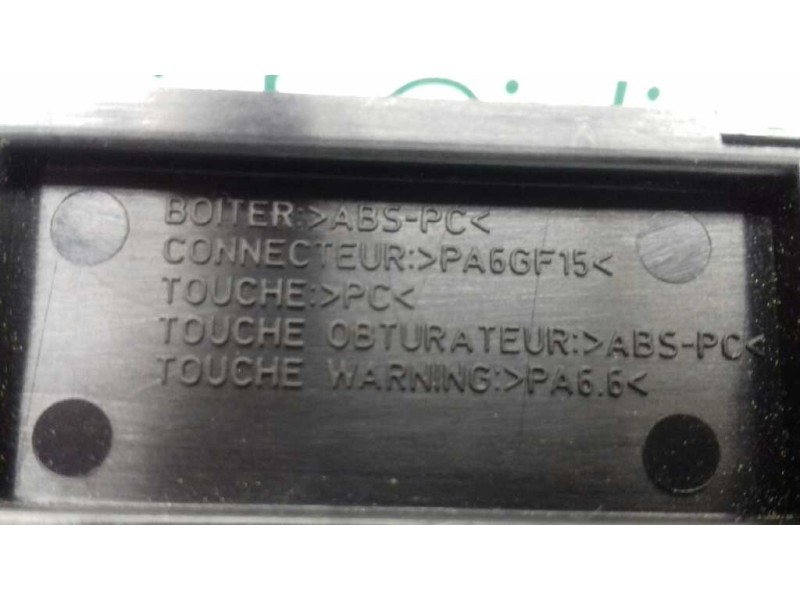 Recambio de warning para peugeot 308 confort referencia OEM IAM 9659215177 ESP BLOQUEO