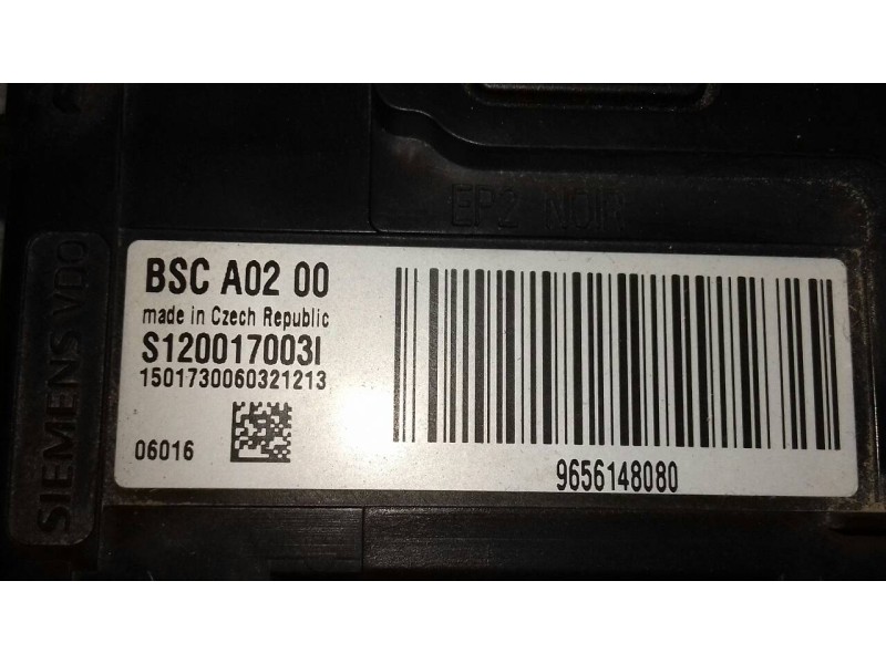Recambio de caja reles / fusibles para peugeot 407 st sport pack referencia OEM IAM S120017003I BSC A02 00 SIEMENS