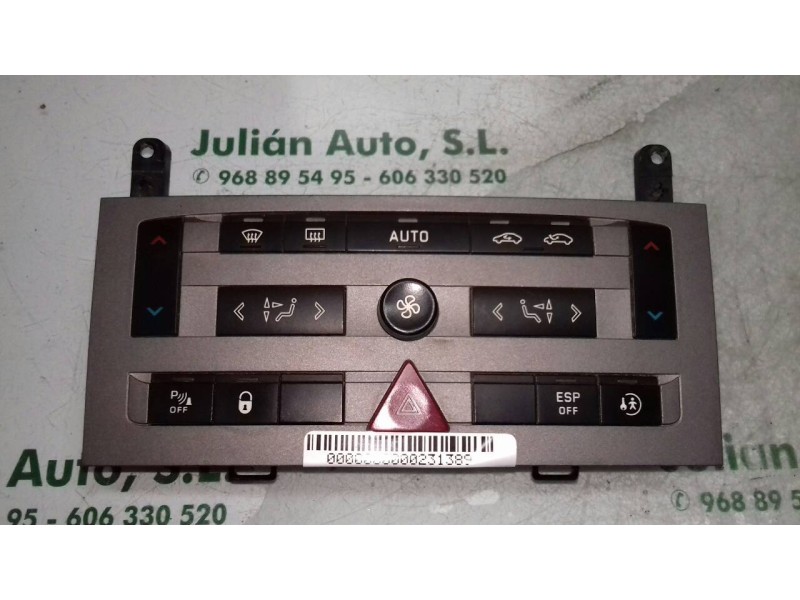 Recambio de mando climatizador para peugeot 407 st sport pack referencia OEM IAM 96573322Y 96470290XT 96469958XT