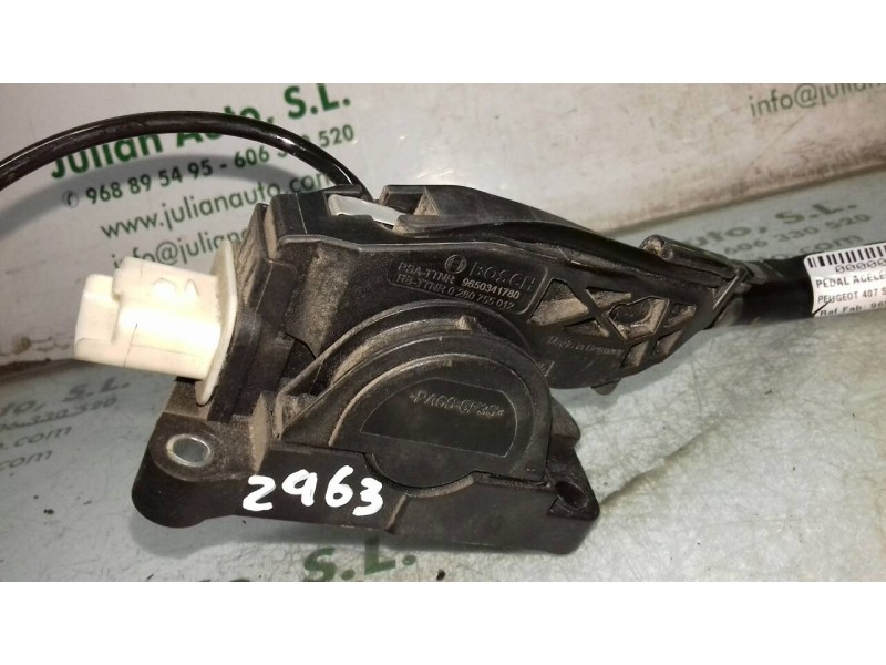 Recambio de pedal acelerador para peugeot 407 st sport pack referencia OEM IAM 9650341780 F00C3E2429 F00C3P2335