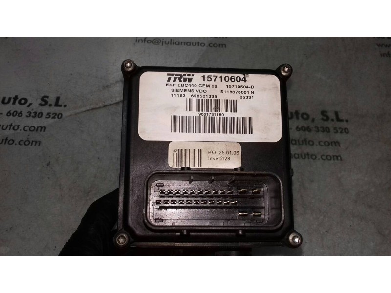 Recambio de abs para peugeot 407 st sport pack referencia OEM IAM 9661731180 S118676001N 15710504D