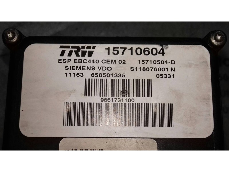 Recambio de abs para peugeot 407 st sport pack referencia OEM IAM 9661731180 S118676001N 15710504D