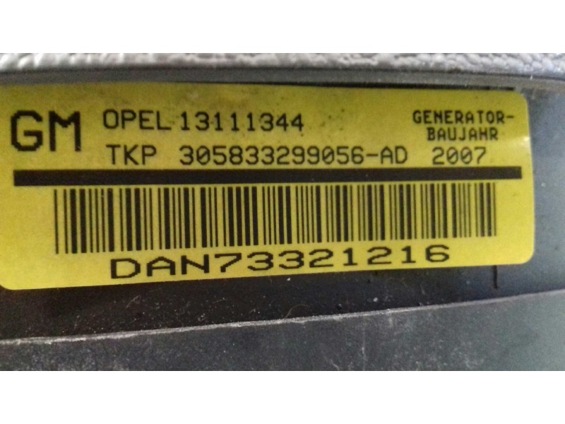 Recambio de airbag delantero izquierdo para opel astra gtc enjoy referencia OEM IAM 13111344 DAN73321216 2 CONEXIONES