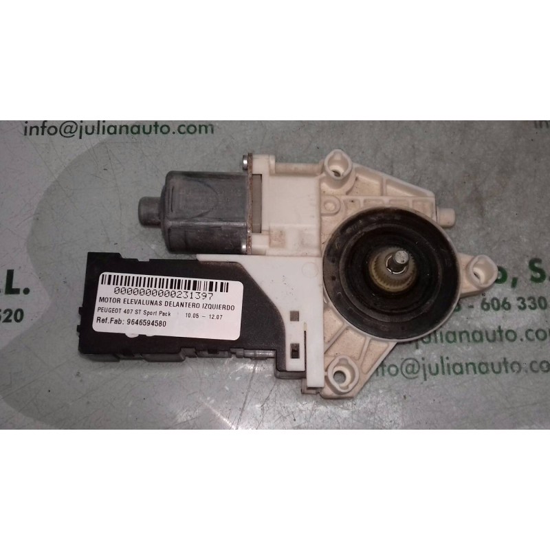 Recambio de motor elevalunas delantero izquierdo para peugeot 407 st sport pack referencia OEM IAM 9646594580 995190106 11373281