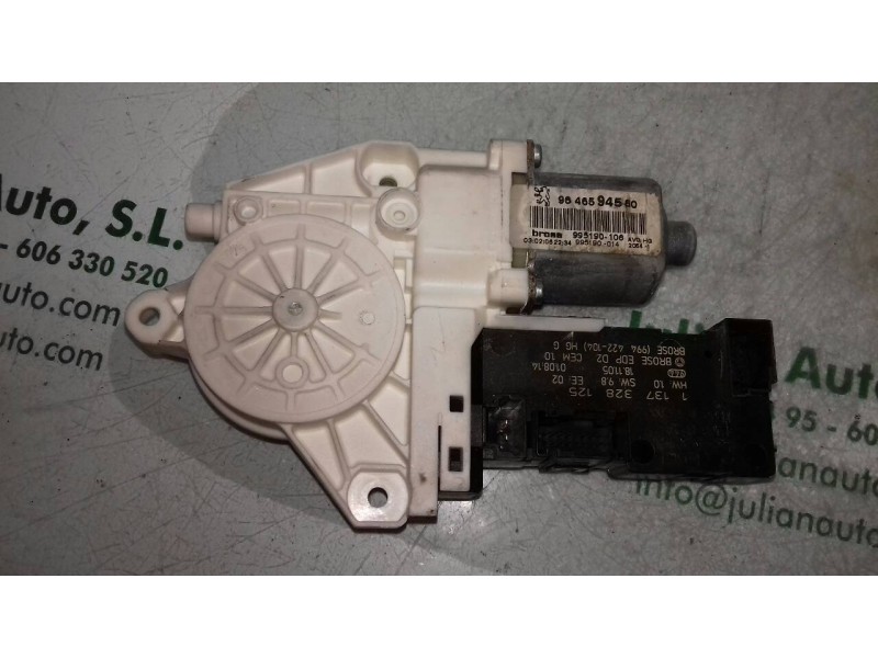 Recambio de motor elevalunas delantero izquierdo para peugeot 407 st sport pack referencia OEM IAM 9646594580 995190106 11373281