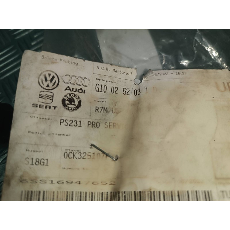 Recambio de tubo para volkswagen phaeton (3d3/3d7) tdi v6 4motion (5 asientos) referencia OEM IAM 0CK325107F  ACEITE