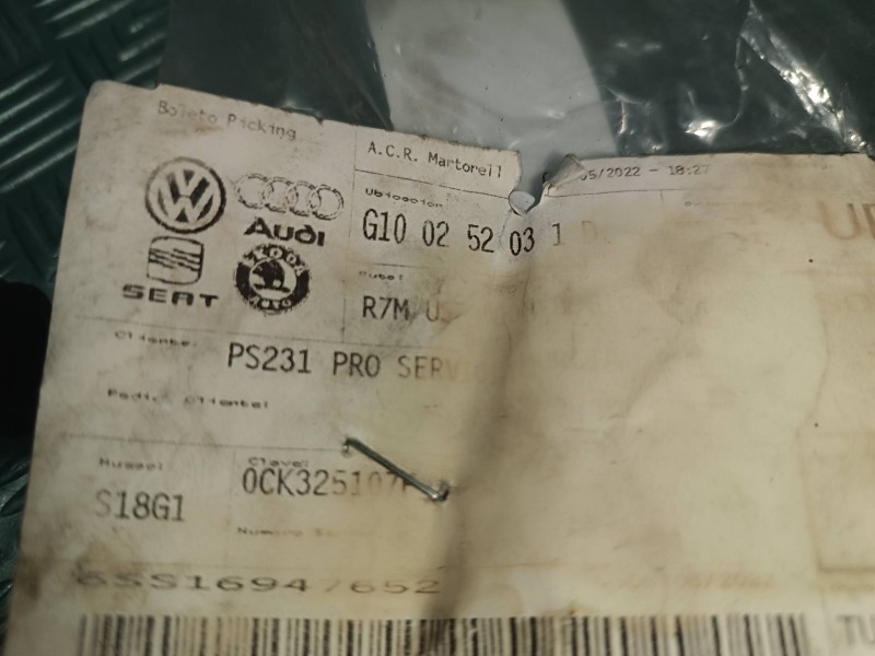 Recambio de tubo para volkswagen phaeton (3d3/3d7) tdi v6 4motion (5 asientos) referencia OEM IAM 0CK325107F  ACEITE