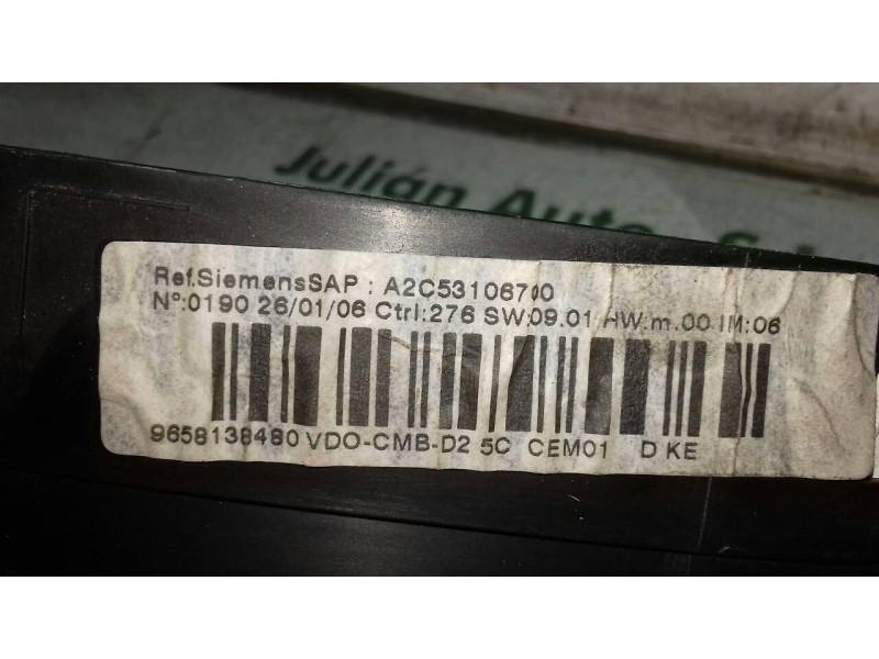 Recambio de cuadro instrumentos para peugeot 407 st sport pack referencia OEM IAM 9658138480 A2C53106700 89661232