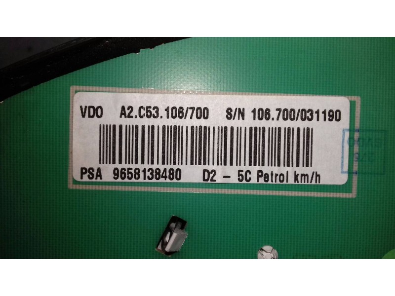 Recambio de cuadro instrumentos para peugeot 407 st sport pack referencia OEM IAM 9658138480 A2C53106700 89661232