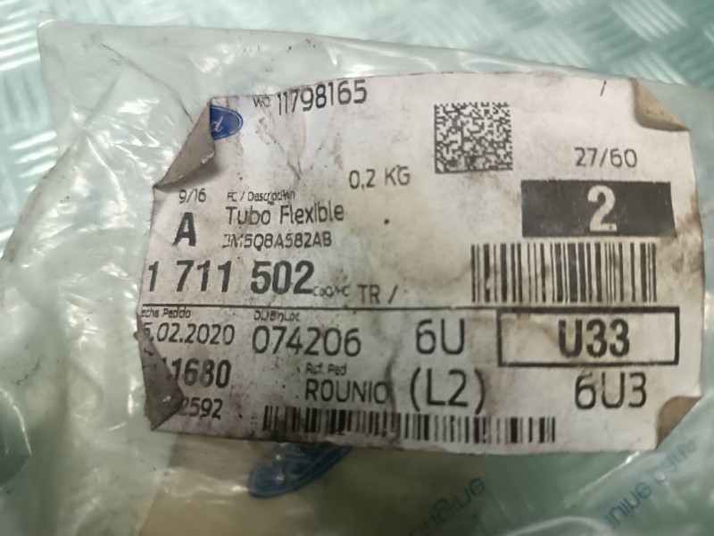 Recambio de tubo aire acondicionado para volvo s80 berlina t5 kinetic referencia OEM IAM 3M5Q8A582AB 1711502 MANGUERA RADIADOR