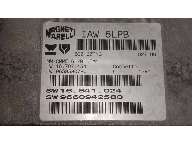 Recambio de centralita motor uce para peugeot 407 st sport pack referencia OEM IAM 9659580780 SW9660942580 SW16841024