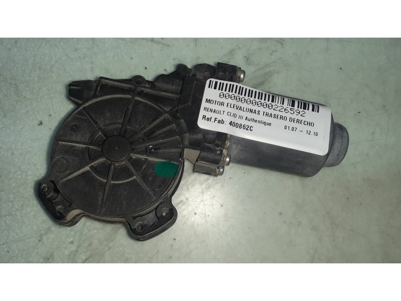 Recambio de motor elevalunas trasero derecho para renault clio iii authentique referencia OEM IAM 400862C  ARVINMERITOR