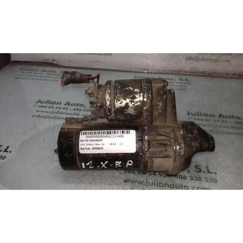 Recambio de motor arranque para opel corsa c blue line referencia OEM IAM D6RA293  