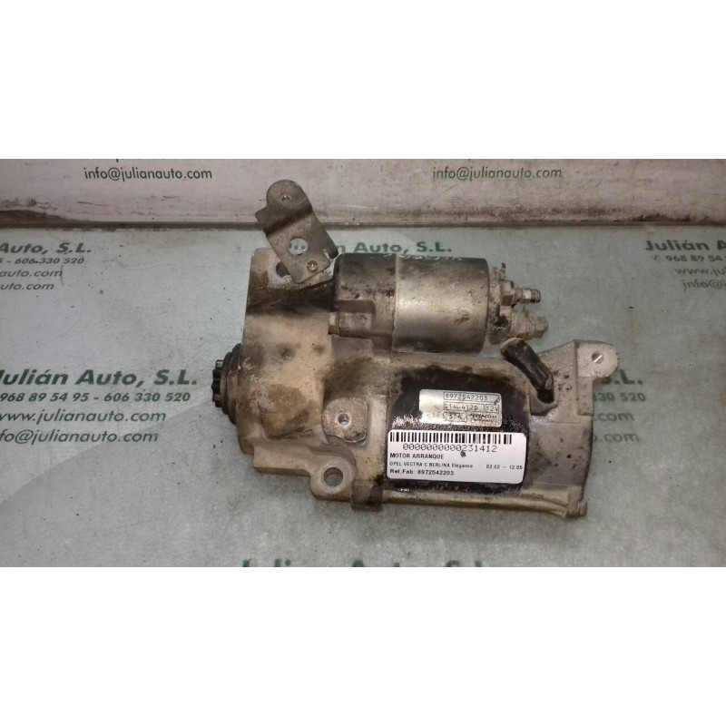 Recambio de motor arranque para opel vectra c berlina elegance referencia OEM IAM 8972542203 S14412D HITACHI