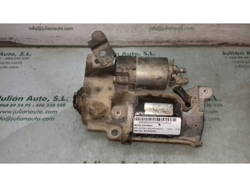 Recambio de motor arranque para opel vectra c berlina elegance referencia OEM IAM 8972542203 S14412D HITACHI