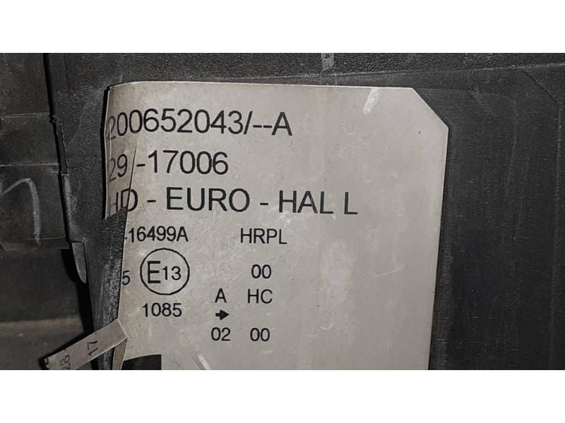 Recambio de faro izquierdo para renault modus confort dynamique referencia OEM IAM 8200652043 8200652043A 