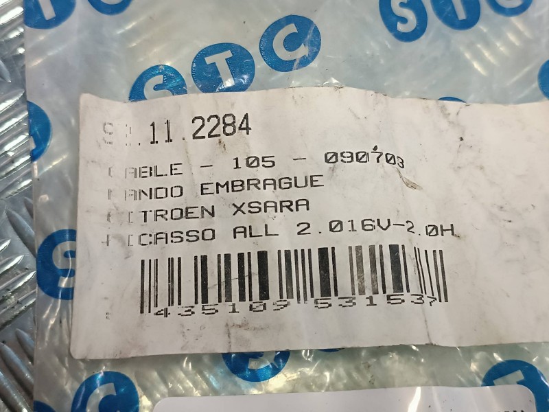 Recambio de maneta embrague para citroen xsara picasso 2.0 16v exclusive referencia OEM IAM 92112284  CABLE