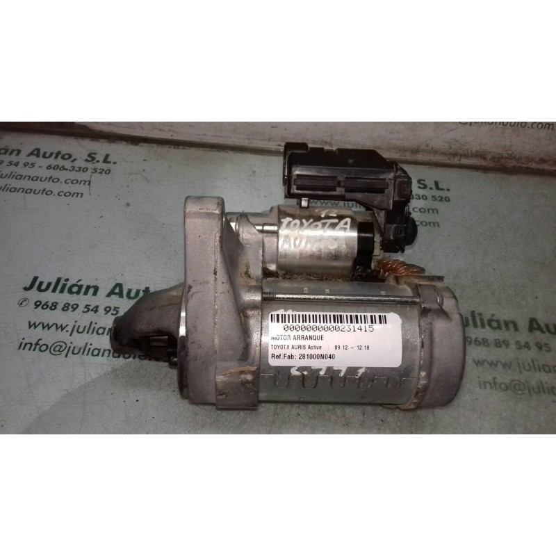 Recambio de motor arranque para toyota auris active referencia OEM IAM 281000N040 MS4280006191 DENSO