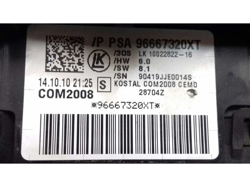 Recambio de mando luces para peugeot 3008 active referencia OEM IAM 966673220XT 0430760016 COM2008