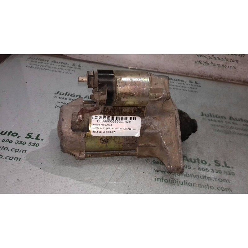 Recambio de motor arranque para toyota yaris (ncp1/nlp1/scp1) 1.0 linea luna referencia OEM IAM 281000J020 MS2280009540 DENSO