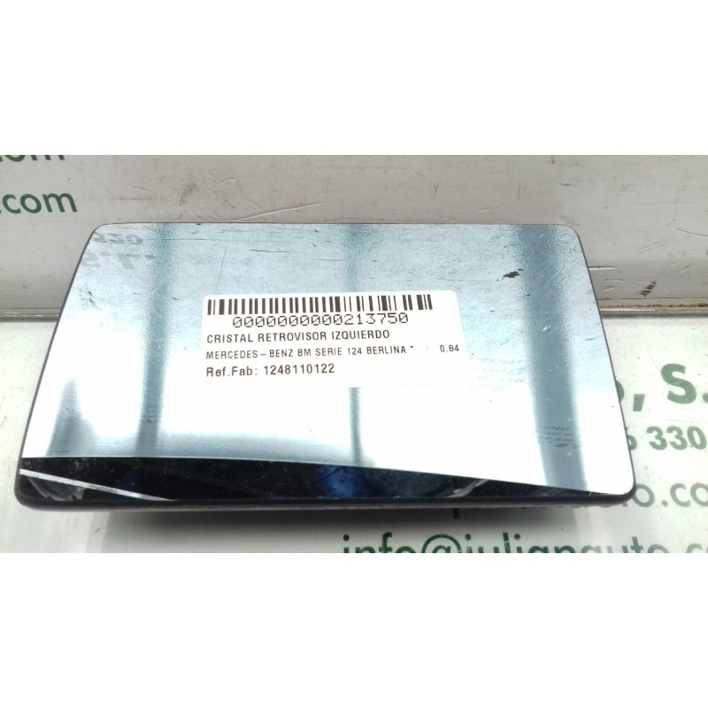Recambio de cristal retrovisor izquierdo para mercedes-benz clase e (w124) berlina referencia OEM IAM 1248110122 1248100121 1248