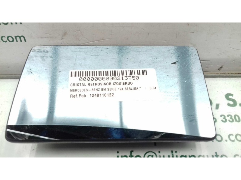Recambio de cristal retrovisor izquierdo para mercedes-benz clase e (w124) berlina referencia OEM IAM 1248110122 1248100121 1248