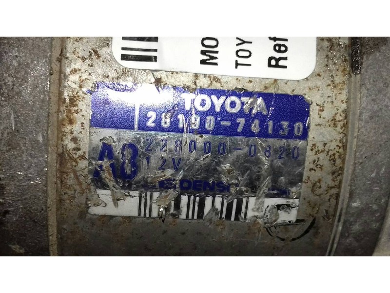 Recambio de motor arranque para toyota carina (t19) 2.0 berlina referencia OEM IAM 2810074130 2280000820 DENSO Recambio de motor arranque para toyota carina (t19) 2.0 berlina referencia OEM IAM 2810074130 2280000820 DENSO